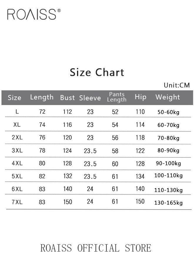 roaiss - 2-Piece Set Men's Short Sleeves Pajamas Pants Sleepwear Sets Satin Leaf Printing Silk Nightgown Male Loose Shirts Spring Summer Thin Loungewear Home Clothes - Image 1