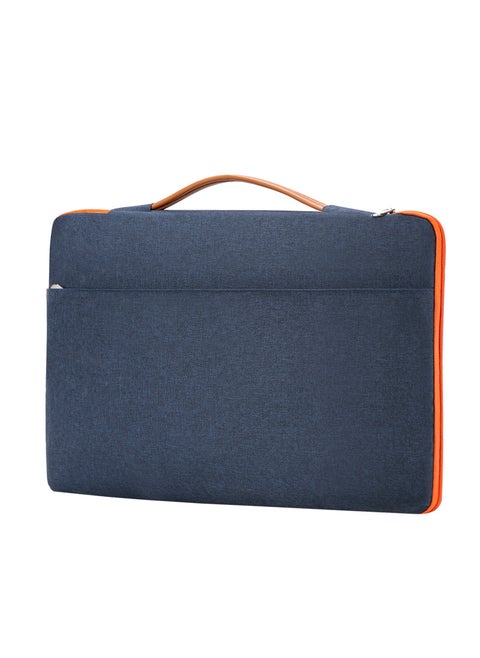 Cross-border Wholesale Handheld Computer Bag Business Casual Laptop Bag For Business Travel Commuting 15.6-inch Document Blue