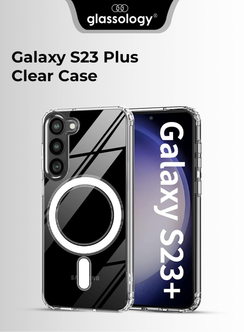 glassology Samsung Galaxy S23 Plus 5G  Ultra Magsafe Protective Clear Case , Slim & Protective Design, with Superior Camera Protection Bump Back Cover Case - Image 1