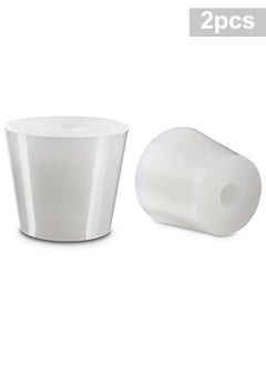 Generic 2pcs Fermentation Silicone Stopper Drilled Plug With Hole for Airlock Valve Home Brew Bubbler Wine Making Rubber Stopper Replacements  - Image 2