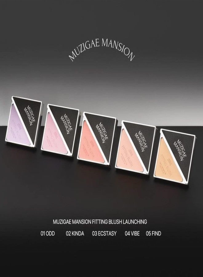 MUZIGAE MANSION FITTING BLUSH Vegan Powder Lightweight, Smooth, Blendable, Face Enhancing Makeup Color (Find) - Image 5