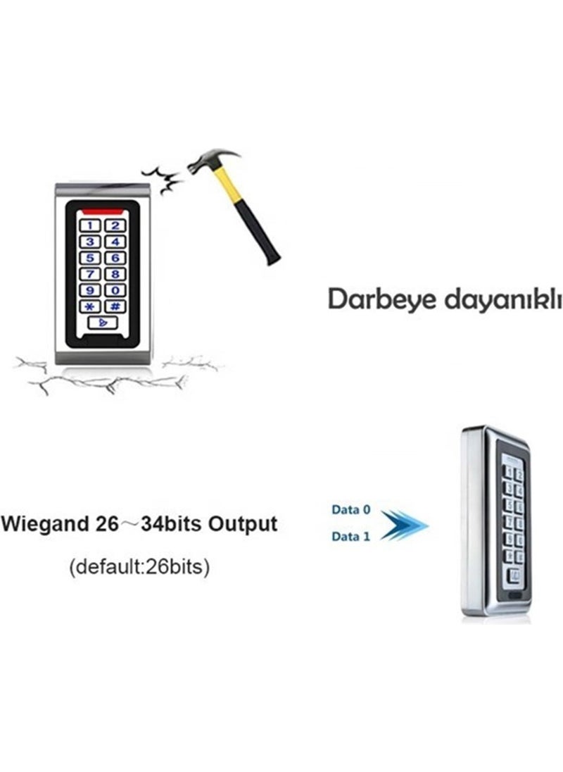 SONEX RFID Password Door Lock + Adapter + Proximity Tag  - Image 5