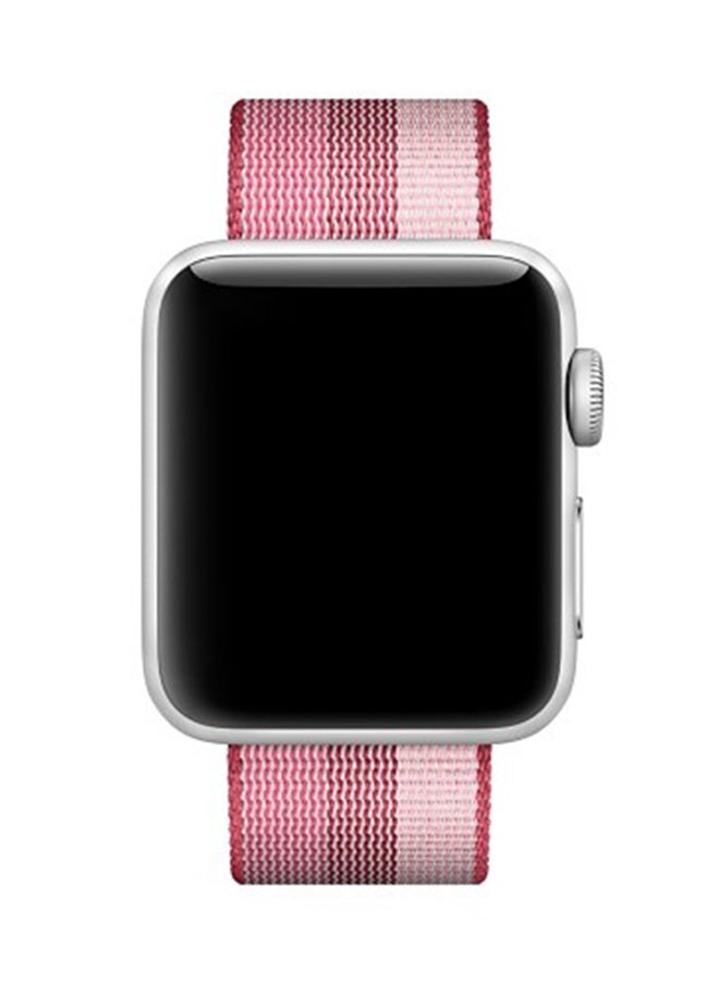 Ozone Woven Replacement Strap Band For Apple Watch Series 3/2/1 Berry - Image 2