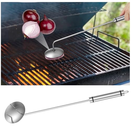 Solldgt Onion Holder Grill Brush, BBQ Grill Brush Bristle Free for Outdoor Grill, Grill Cleaning Brush Tools for Blackstone Charcoal Grills Gas Grills, Grill Cleaner Brush BBQ Grill Accessories - Image 1