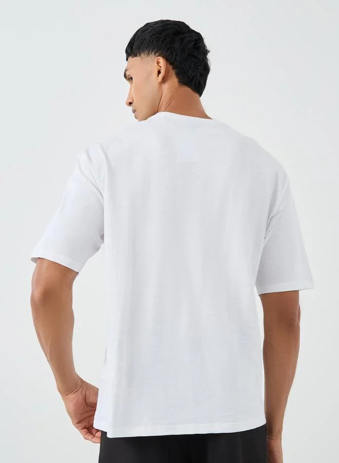 Styli Styli Graphic Print Crew Neck Oversize T-Shirt
