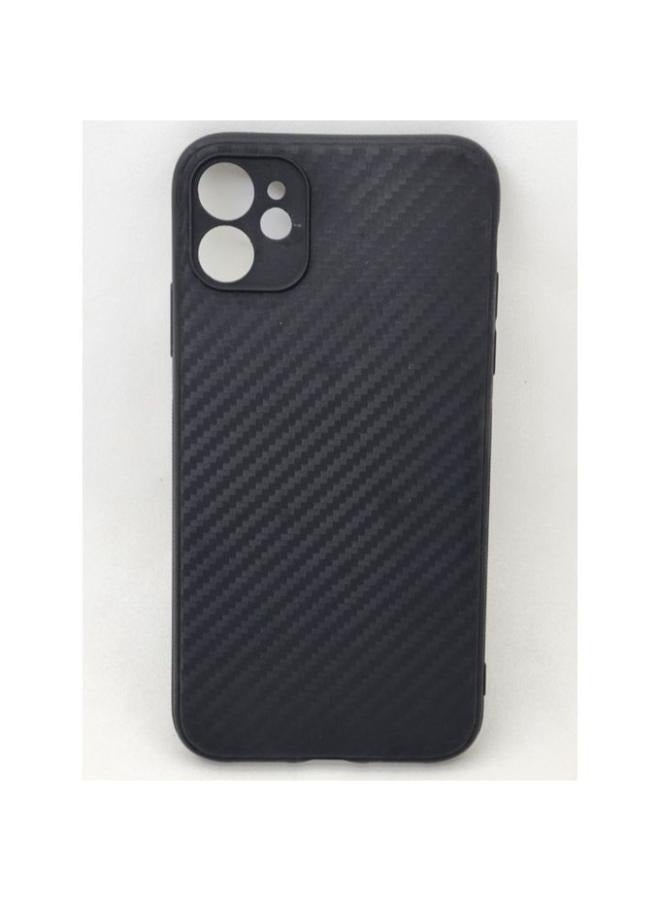 Carbon Fiber Silicone Case for iPhone 12 (6.1 inch) - Image 1