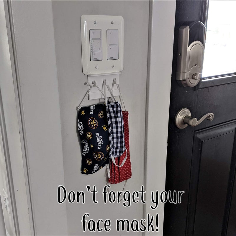 Mount Genie The No-Screwups Key Hook Organizer by Mount Genie (Black, 1-Pack): Wall Mount with No Damaging Screws or Tape. Installs in Seconds on Any Light Switch. Great for Entryway, Mudroom, Kitchen, Office - Image 2