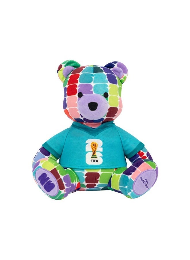 FIFA 2026  World Cup 10-Inch Colorful Teddy Bear Plush Toy, Soft Stuffed Doll Football Fan Collectible Gift - Image 1
