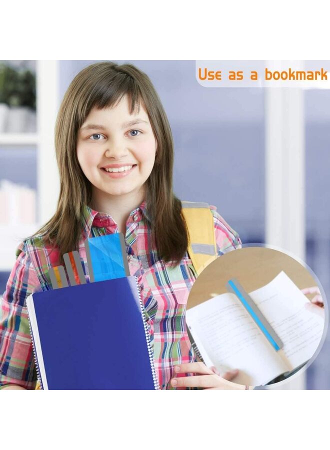 شرائط القراءة الموجهة، شرائط تمييز ملونة، علامة مرجعية ملونة - تساعد في علاج عسر القراءة للأطفال والمعلمين (اللون: 18 قطعة) - Image 2