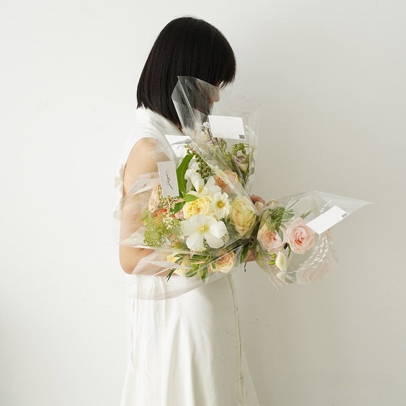 Women'S Day Single Flower Packaging Bag, Rose Multi-Piece Bag, Transparent Bouquet Stall Flower Arrangement Bag, Flower Material - Image 5