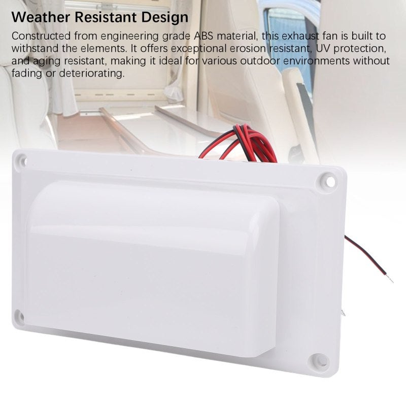 RV Side Air Vent Fan: 12V 300m³/h Dual Motors - Quiet Weather Resistant Exhaust Fan for RV Campervan Trailers Boats Caravans Bathroom Kitchen - Image 5