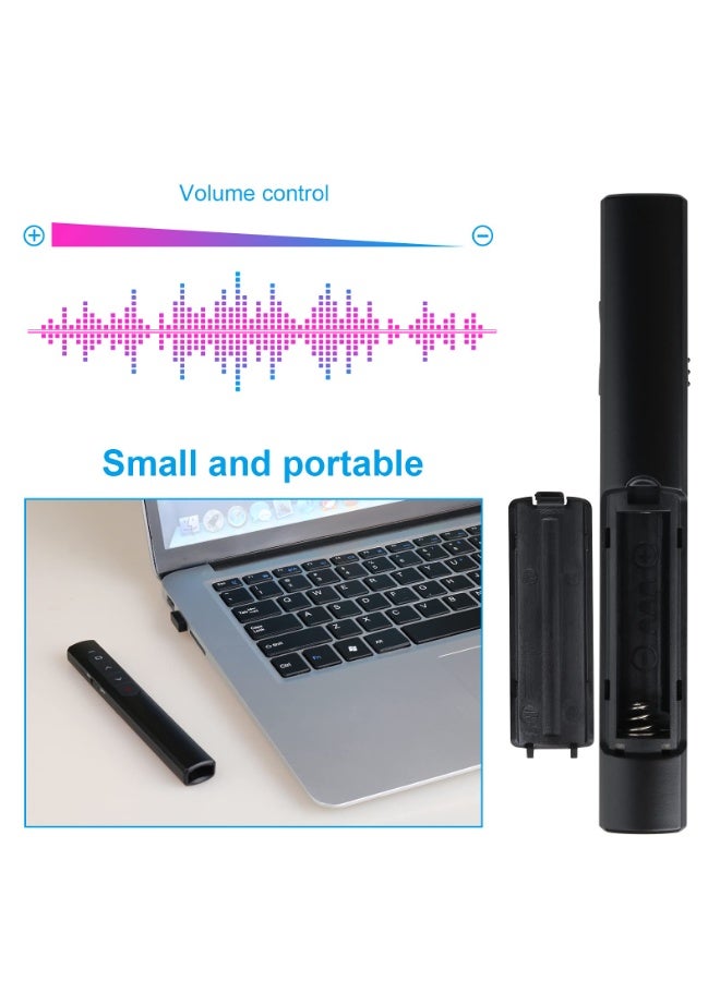 Daxiongmao Wireless Presenter Remote, Presentation Clicker with Hyperlink & Volume Remote Control PowerPoint Office Presentation Clicker for Keynote/PPT/Mac/PC/Laptop(Battery Included) - Image 5