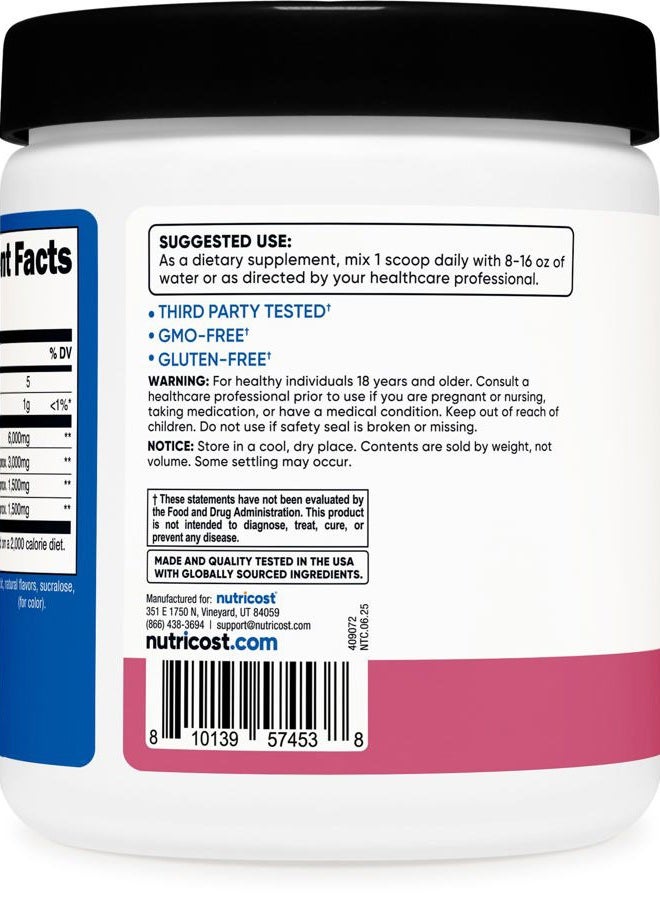 Nutricost BCAA Powder 2:1:1 (Pomegranate & Guava, 30 Servings) - Branched Chain Amino Acids - Image 4