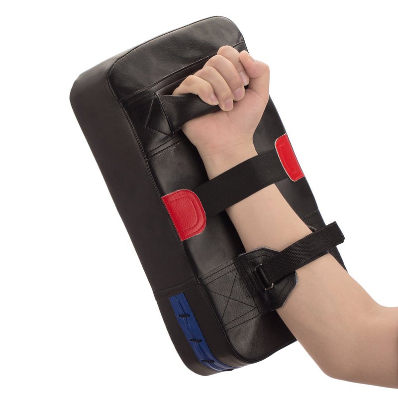 Overmont Taekwondo Kick Pads PU Leather Punch Mitts for Boxing, Karate, Muay Thai, MMA, Kickboxing, and Martial Arts Training 1PC - Image 4