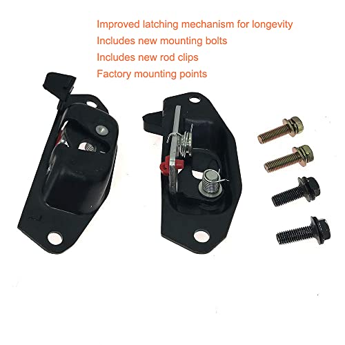 YUTOCOOL Left Right Pair Tailgate Liftgate Latch Lever Rear Gate Lock Latch Fits 2002-2006 Cadillac Escalade EXT Chevy Avalanche 1999-2006 Chevy Silverado GMC Sierra Replace 15921948 15921949 - Image 4
