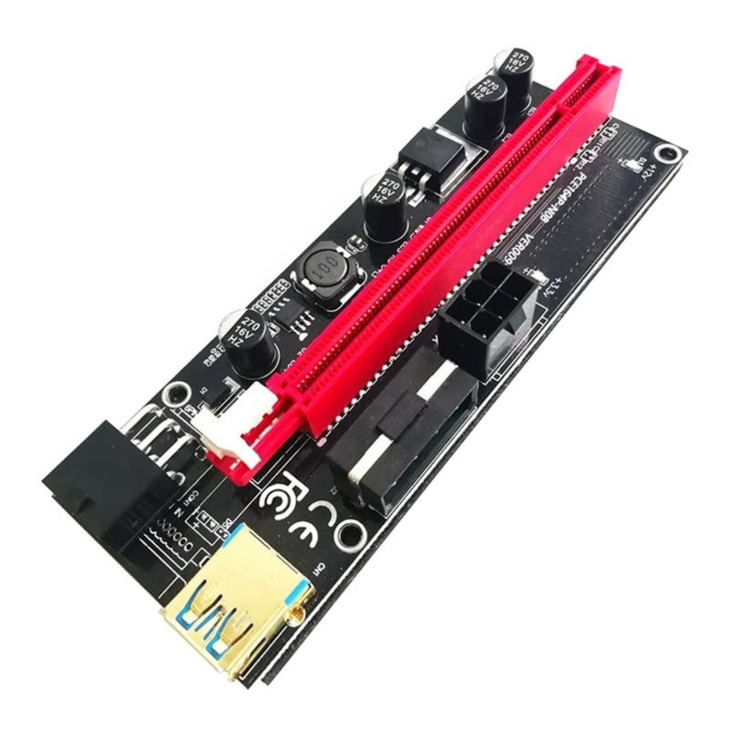 GPU mining application, flexible PCB material, black color, supports PCIe 1x to 16x extension with stable signal transmission - Image 3