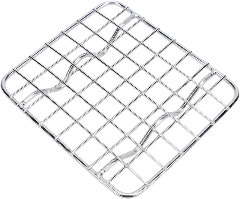 banapoy Stainless Steel Heavy Duty Cooling Rack for Baking Drying Grilling Oven Safe for Home Kitchen 4.5x3.9x0.6in (11.5x10x1.5cm) - Image 4