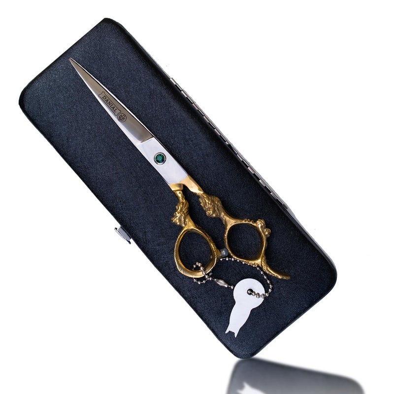 DANIAL 440C Japanese Steel Professional Hair Cutting Scissor – 6.5 Inch Razor Sharp Shears for Salon and Barber Use – Premium Ergonomic Design for Precision and Comfort - Image 1