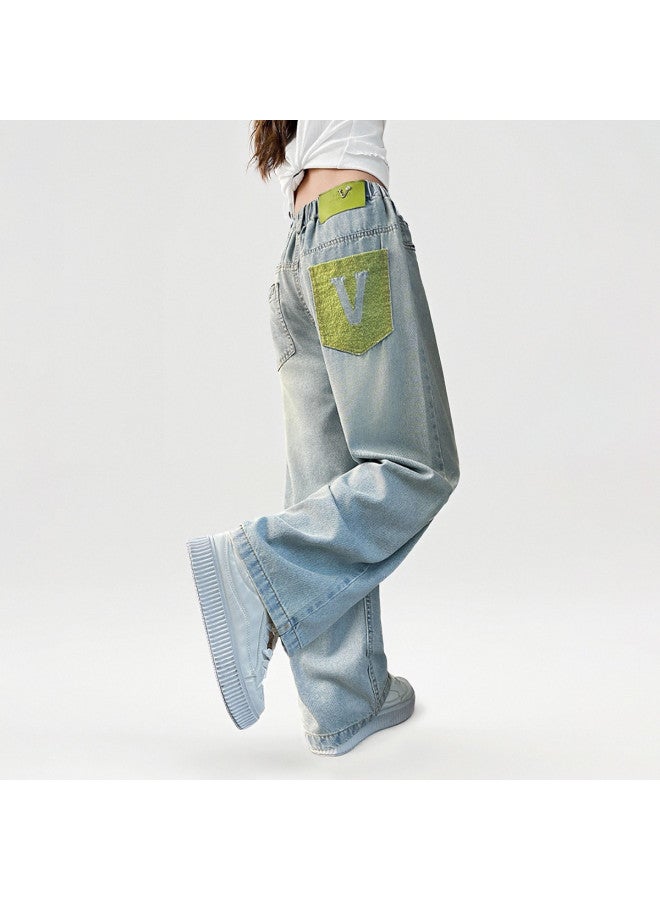 Bumblebee Girls Pants Summer 2025 New Arrival Fashionable Straight Wide Leg Thin Trendy Outfit For Big Kids - Image 3