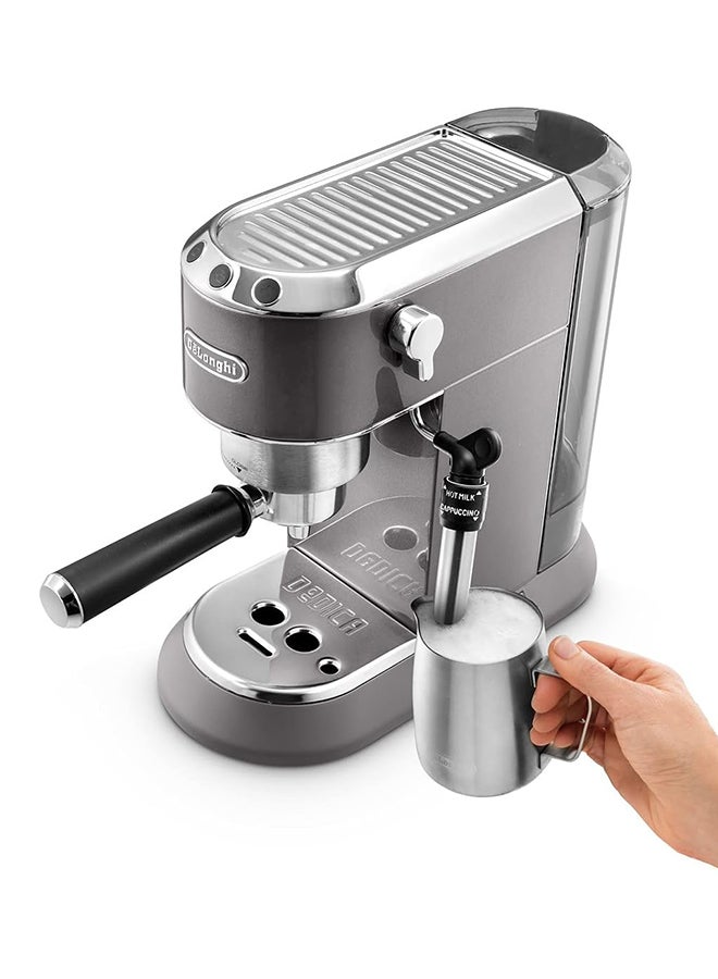 De'Longhi Icona Metallics Pump Espresso Machine 1.1 L 1350 W EC785.GY Grey - Image 2