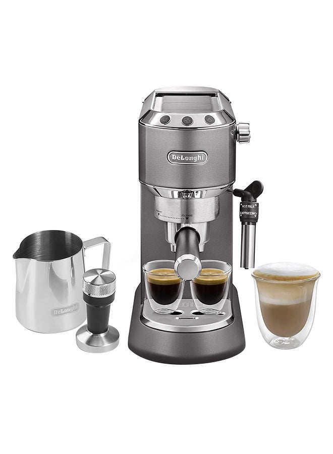 De'Longhi Icona Metallics Pump Espresso Machine 1.1 L 1350 W EC785.GY Grey - Image 1