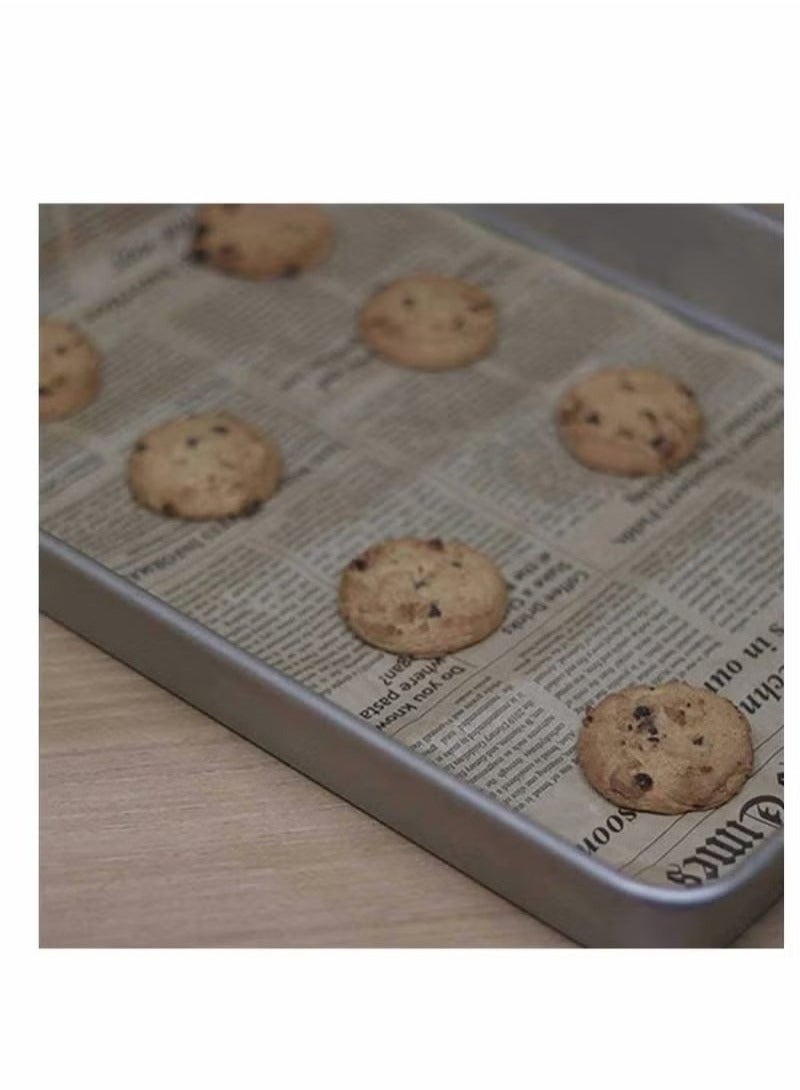 100 ورقة خبز ساندويتش برجر بطاطس مقلية ورق مقاوم للزيت من الدرجة الغذائية أغلفة مقاومة للدهون أدوات تغليف الخبز مناديل هدايا 18 × 18 سم - Image 4