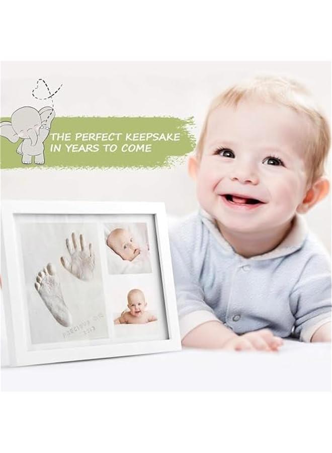 HOOKOR Baby Hand and Footprint Makers Kit, Keepsake Frame for Newborn Boys & Girls Baby - Baby Registry New Mom Baby Shower Reveal Gift, Boy or Girl Nursery Photo Prints - Image 2