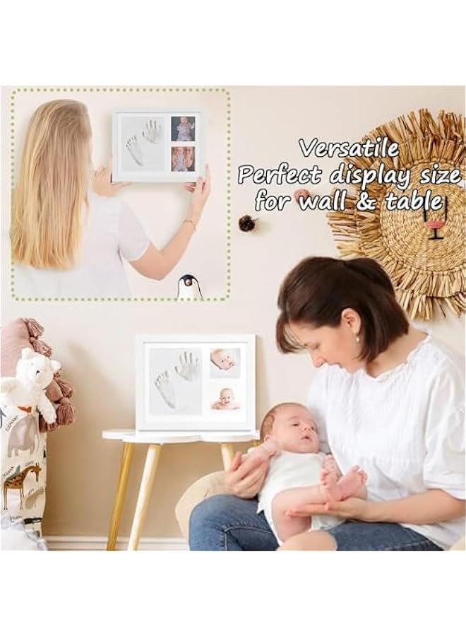 HOOKOR Baby Hand and Footprint Makers Kit, Keepsake Frame for Newborn Boys & Girls Baby - Baby Registry New Mom Baby Shower Reveal Gift, Boy or Girl Nursery Photo Prints - Image 5
