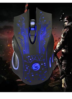 KASTWAVE Gaming Mice, Computer Gaming Mouse Wired Manipulator Gaming Mouse Glare USB Wired Gaming Mouse Adjustable 7 Buttons LED Backlit Professional Gamer Mice Ergonomic, for PC Laptop (Black Seven Colors)  - Image 3