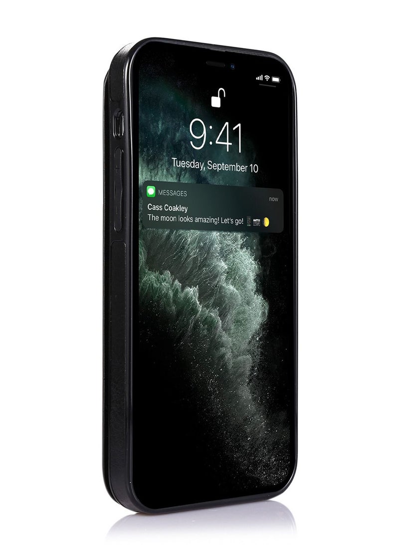 Suteni Leather Protective Back Cover Case Phone Case for iPhone - Image 2