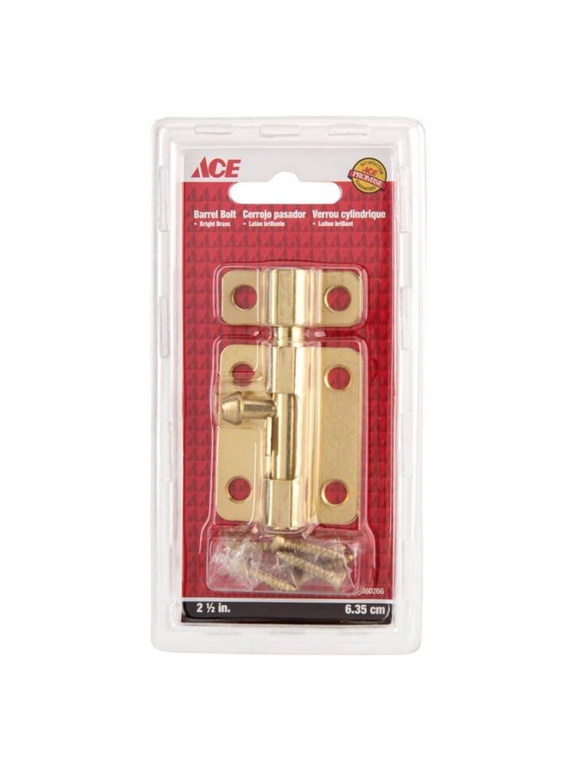 ACE Zinc Plated Barrel Bolt 6 4 Cm 