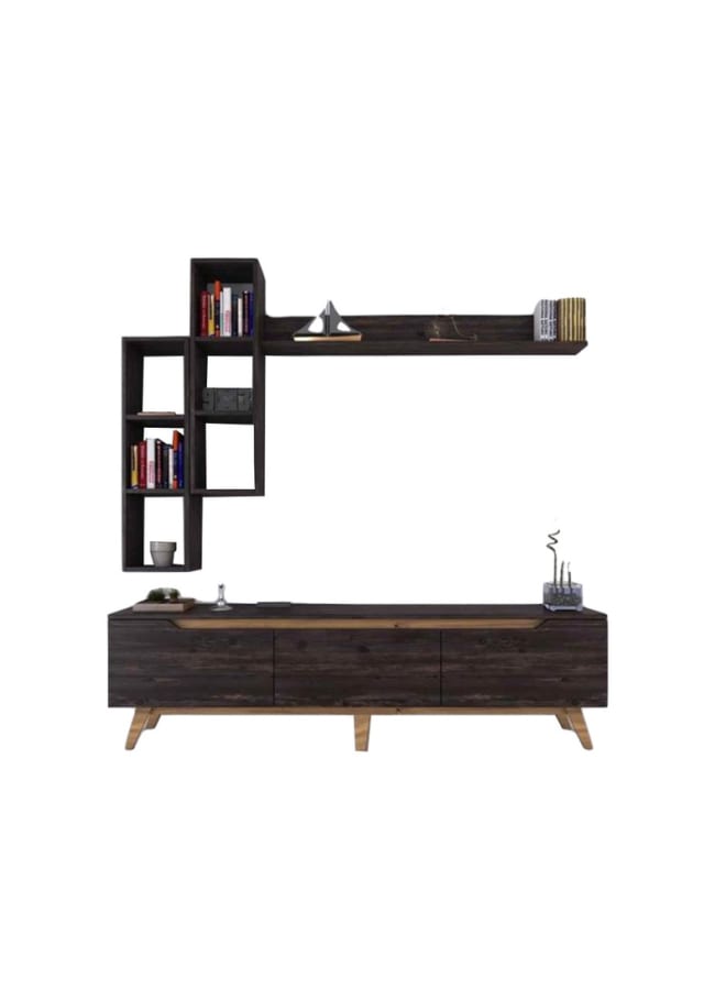ريترو RA-U31 ترابيزة تلفزيون 49x35x180سم - بني - Image 3