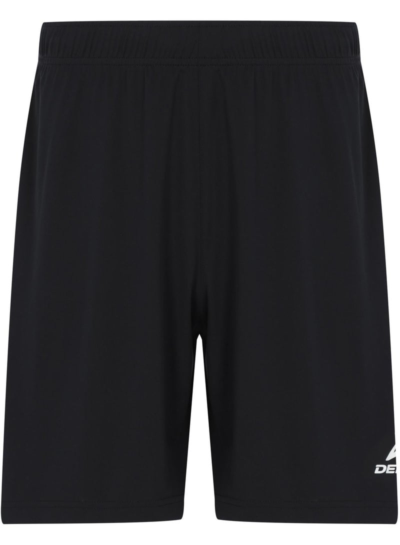 Demix Men’s Soccer Shorts - Demix Matchday Black Lightweight & Breathable Sports Shorts with Moisture-Wicking Fabric & Adjustable Fit - Image 1