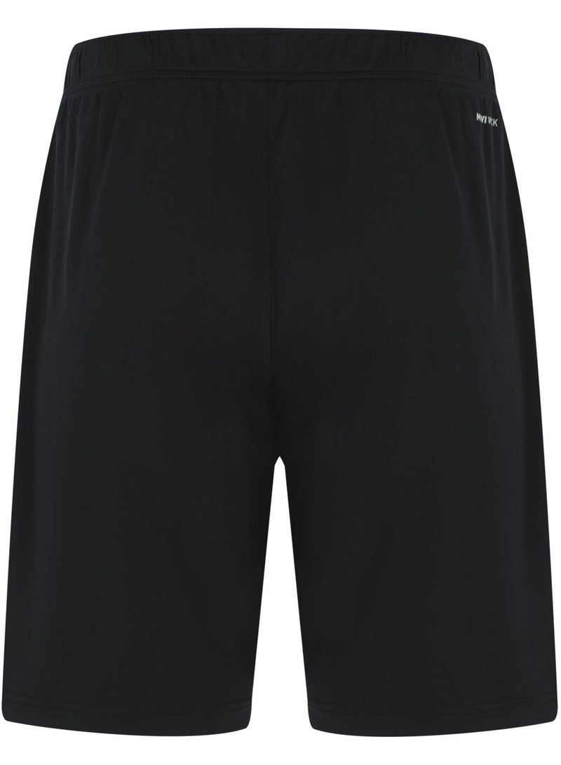 Demix Men’s Soccer Shorts - Demix Matchday Black Lightweight & Breathable Sports Shorts with Moisture-Wicking Fabric & Adjustable Fit - Image 2