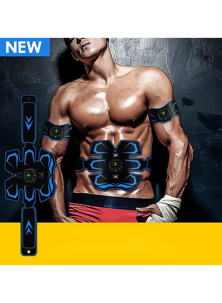 Generic Muscle Toner, Abdominal Toning Belt Fit for Body Arm - Abs Trainer Muscle Toner - EMS Muscle Stimulator - Electrical Muscle Stimulation Abs Stimulator at Home Office Gymnasium - Image 3