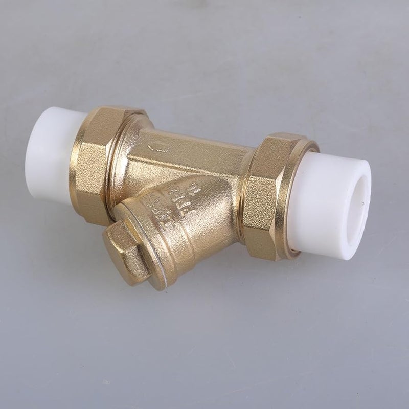 Gray Brass Y Type Strainer Valve Female Thread Inline Pipe Fitting Connector - Image 4