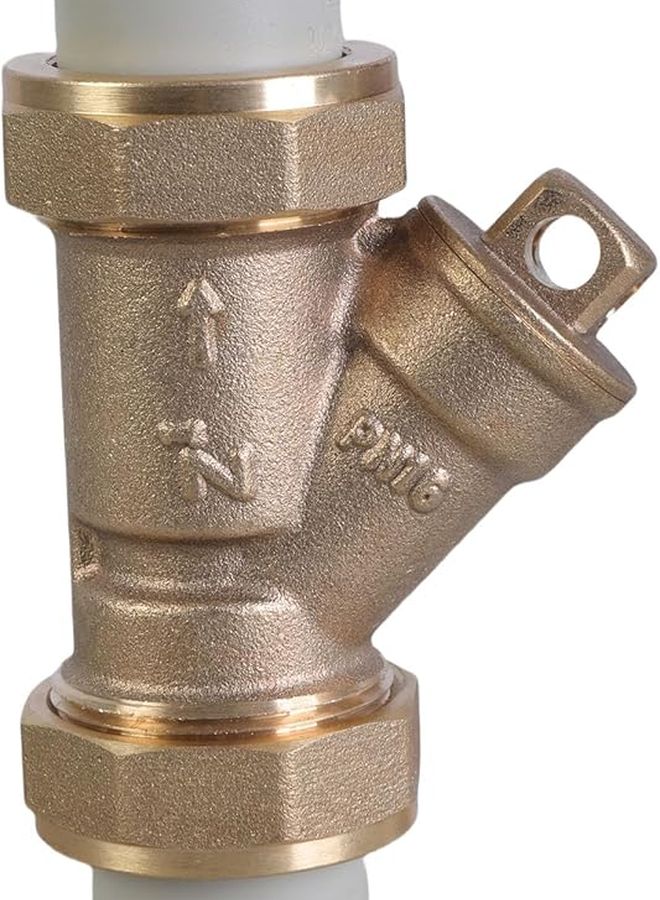 Gray Brass Y Type Strainer Valve Female Thread Inline Pipe Fitting Connector - Image 2