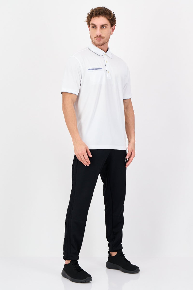 Greg Norman Men Sportswear Fit Short Sleeve Golf Polo Shirt, White - Image 4