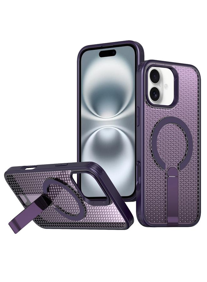erorex Case For iPhone 16 Plus Honeycomb Cooling MagSafe Holder Phone Case - Image 1
