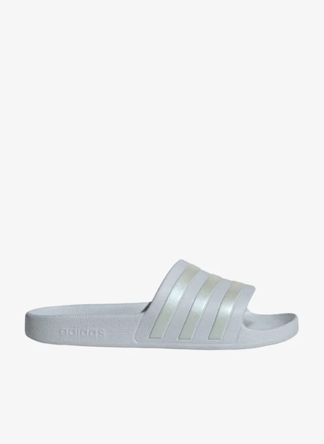 Adidas Adidas Adilette Aqua W Blue Sportswear Sandals/Slippers For Women