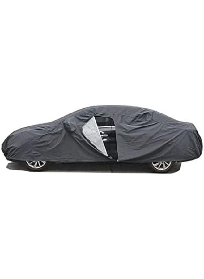 Waterproof Quilted Double Layer Car Cover XL, Full Vehicle Protection Against Sun, Dust and Outdoor Elements, Durable All-Season Protective Cover - Image 1