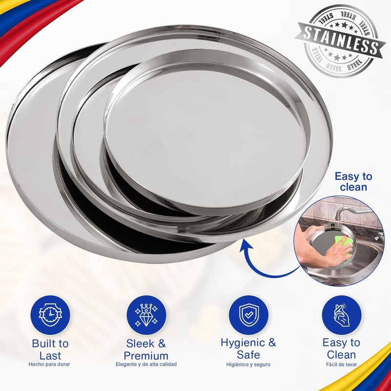 TRAITOOLS Stainless Steel Molde para Arepas with Gift Box – Premium Food Grade Material - Double Size (5.9" & 4.3") and Double Thickness (0.35" & 0.2") for Perfect Arepas Colombianas, Tortillas, Gorditas - Image 5