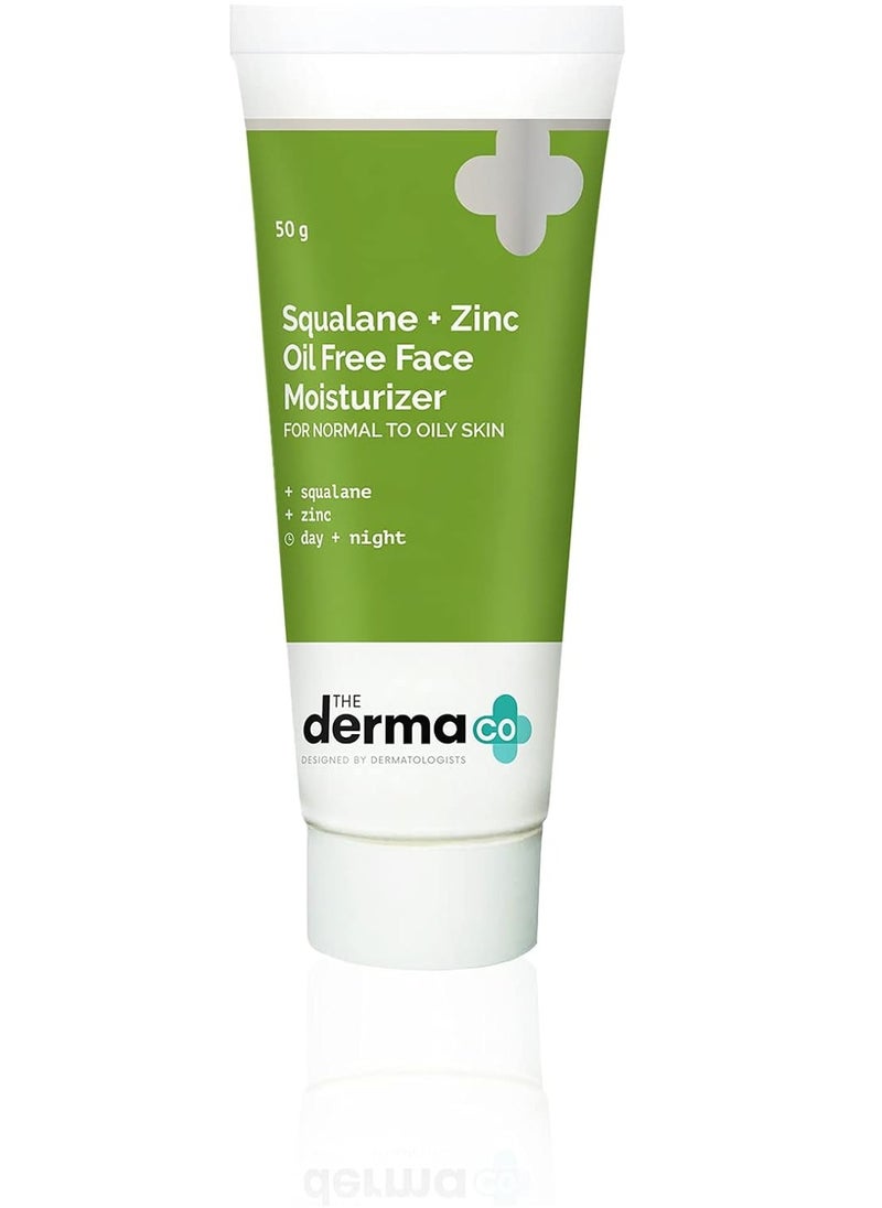 THE derma Co - The Derma Co Squalene + Zinc Oil-Free Moisturizer - Image 1