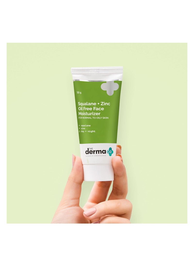 THE derma Co - The Derma Co Squalene + Zinc Oil-Free Moisturizer - Image 1
