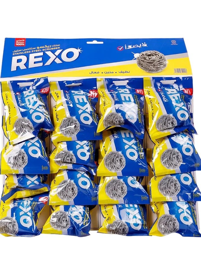 ركسو سلك تنظيف استانلس – 3 عبوات (إجمالي 48 قطعة) - Image 2