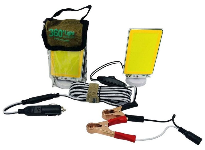 جو تو كامبس مصباح تخييم 360 درجة LED مع حامل مغناطيسي علوي للسيارة (100 وات) ، مصباح LED خارجي متعدد الوظائف 5 متر مصباح تخييم - مصباح تخييم عالي الطاقة - Image 1