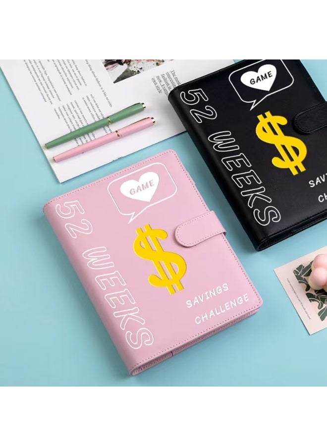 Y&D 52 Weeks Savings Challenge Binder & Planning Notebook, Money Saving Tracker with Decorative Stickers, Reusable Budget Organizer for Financial Goal Setting & Expense Tracking - Image 4