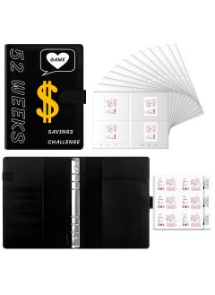 Y&D 52 Weeks Savings Challenge Binder Plan Notebook With Stickers  - Image 1
