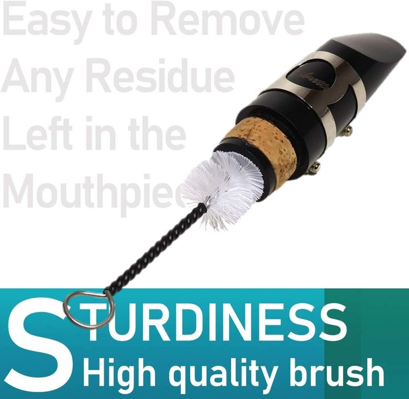 Libretto Clarinet All-Inclusive Care Kit: Mouthpiece Brush + Dust Brush + Microfiber Cleaning Cloth + Thumb Rest + Premium Cork Grease, Microfiber Pad Dryers x 3, Time to Clean Your Clarinet! - Image 5