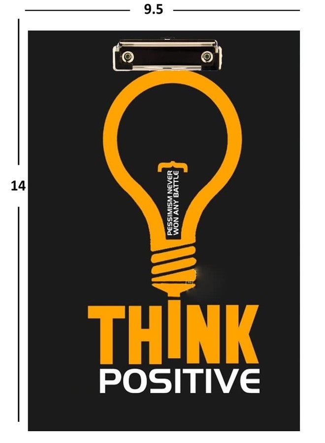 BP DESIGN SOLUTION Think Positive Digital Reprint Clip Board Examination Pad for Shop, Medical,Grocery Size 14x10 - Image 5